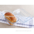 Rectangle borosilicate glass bread baking pan 7 1/5 cup mircowave baking pan